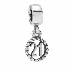 Pandora 21 21st Birthday Milestone Dangle Charm
